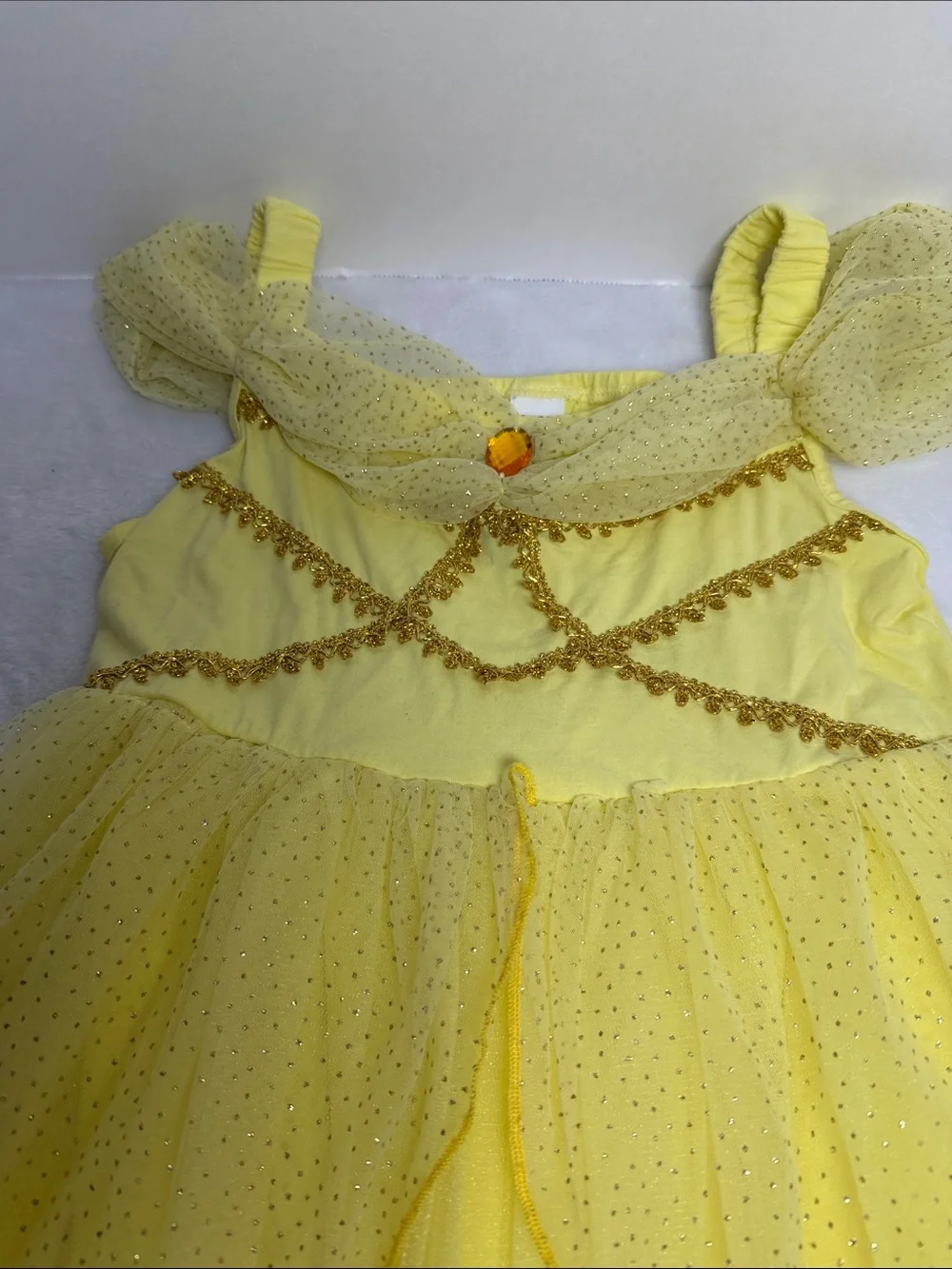 SHEIN Beuty Yellow Princess Tulle Costume Dress for Kids Size 7